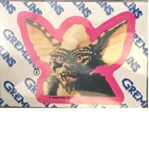 1984 Topps Gremlins Mohawk Mogwa Sticker